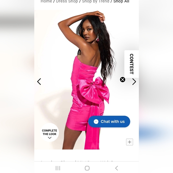 Stunning bow dress - flattering - Picture 1 of 2